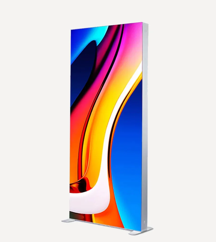 Şık tasarımlı ledbox tabela ve ışıklı tekstil pano uygulaması